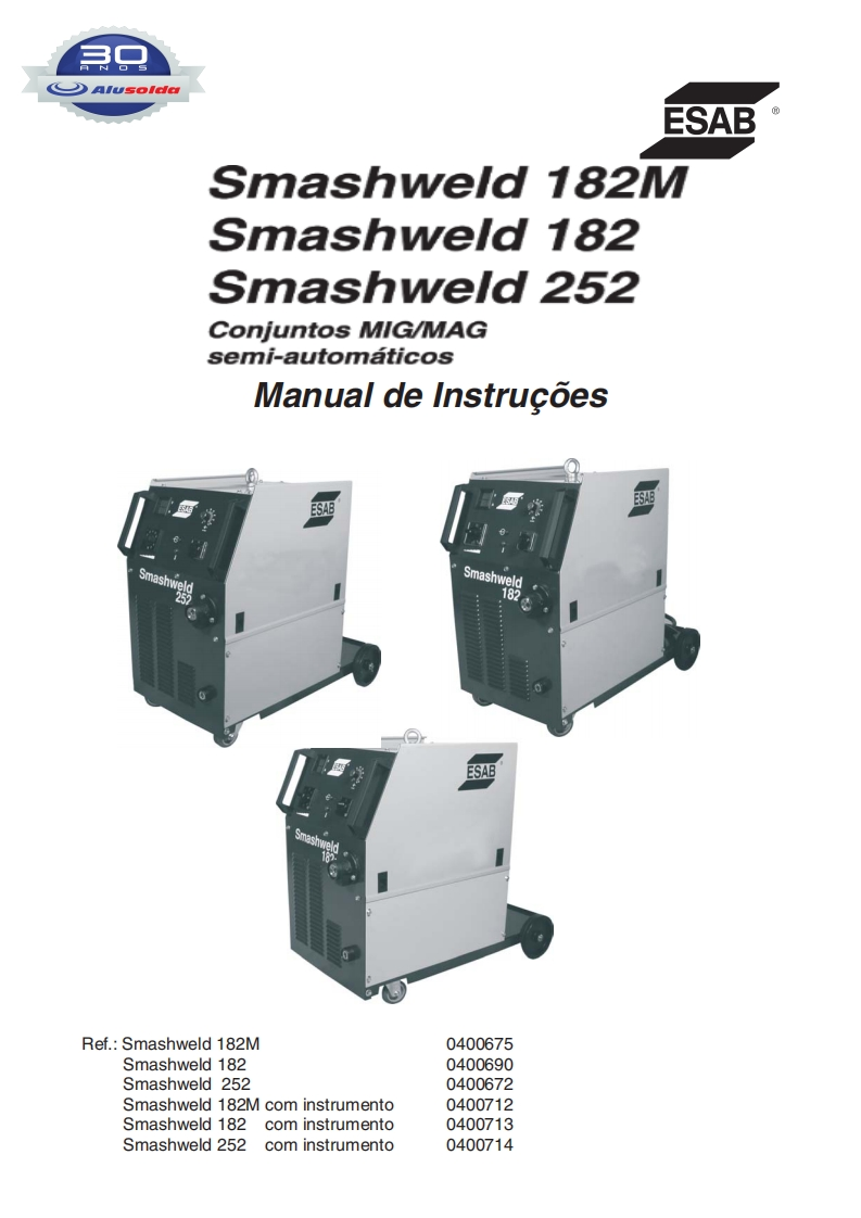 ESAB_SMASHWELD_182_M__182__252操作手册含电器原理图