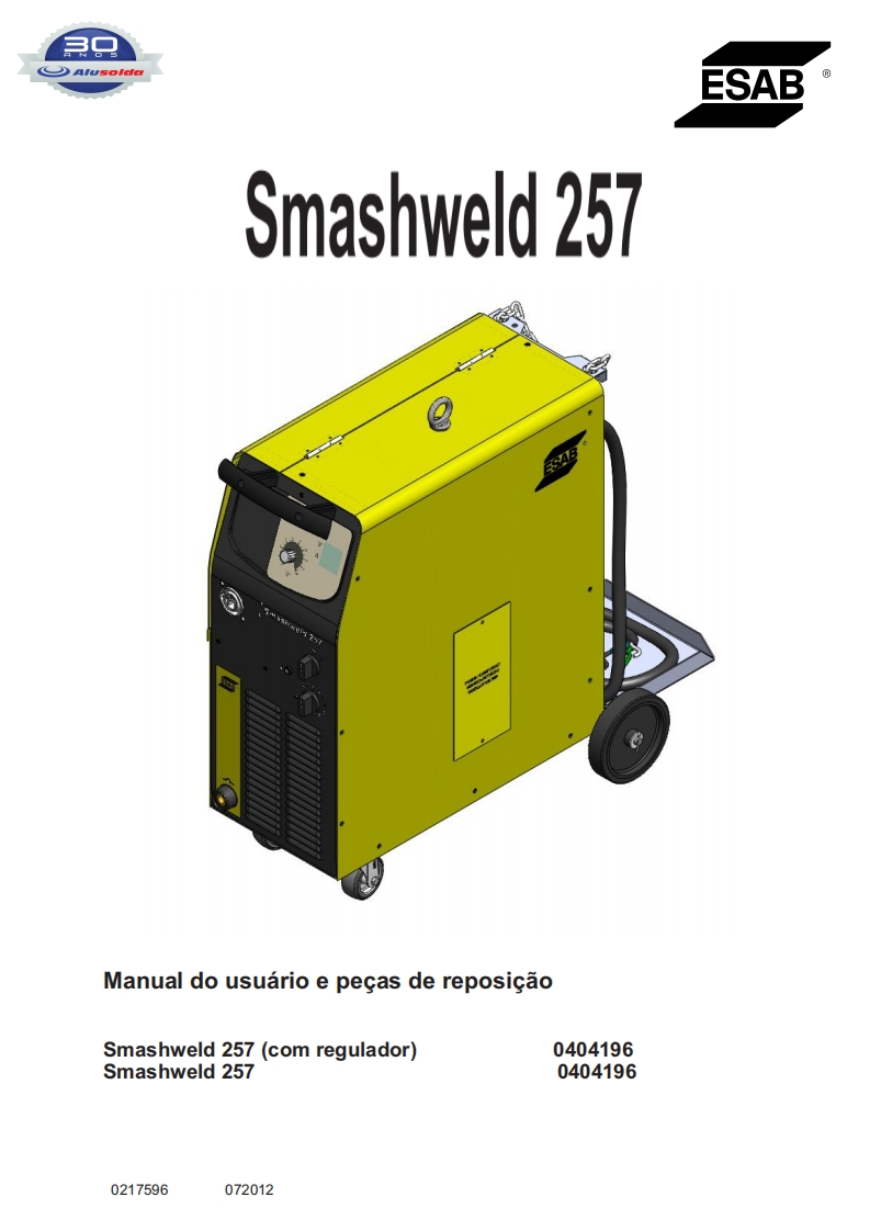 ESAB_SMASHWELD_257操作手册含电器原理图-找手册网