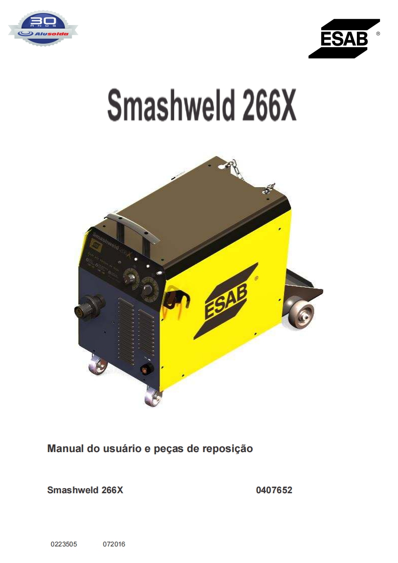 ESAB_SMASHWELD_266X操作手册含电器原理图