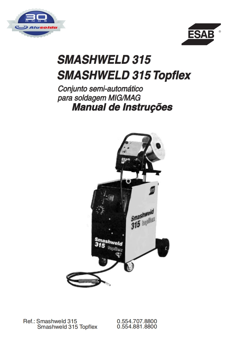 ESAB_SMASHWELD_315__315_TOPFLEX操作手册含电器原理图