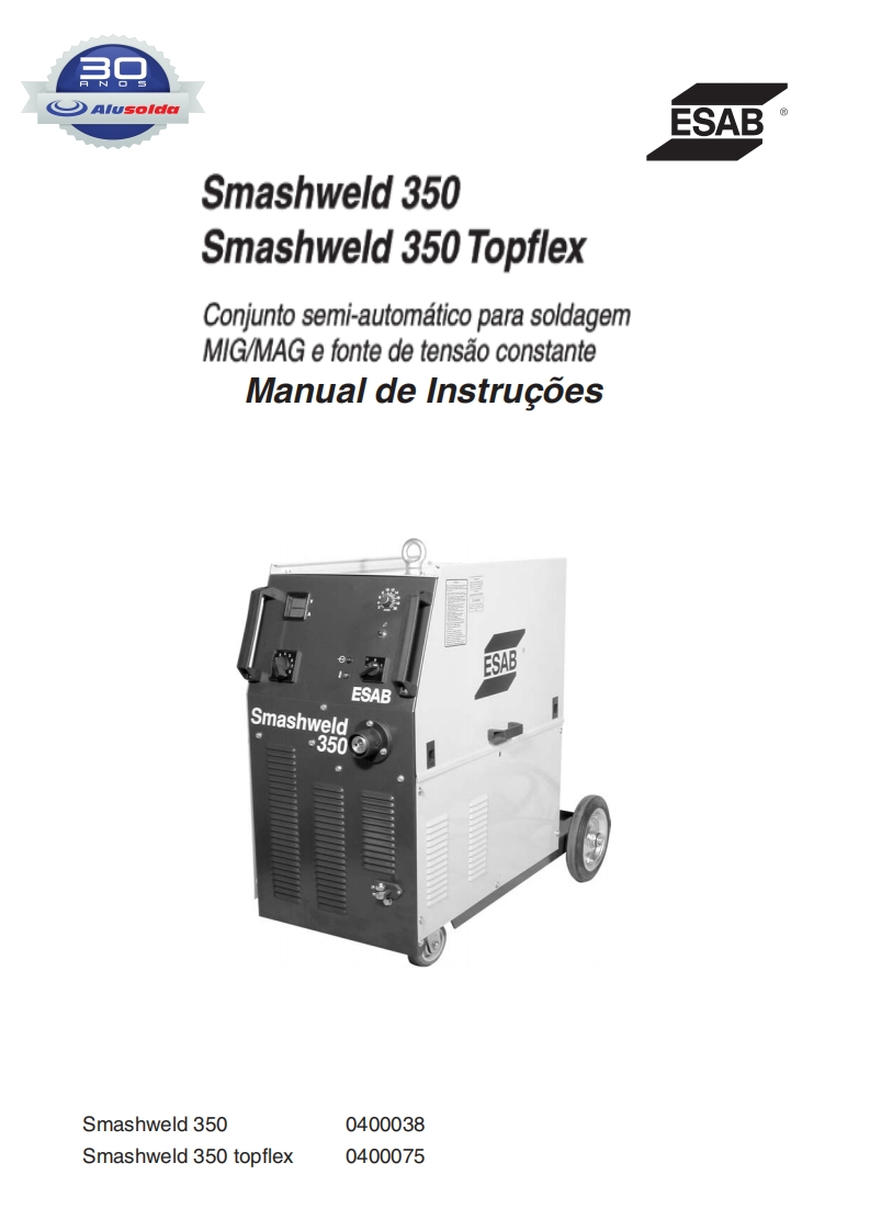 ESAB_SMASHWELD_350__350_TOPFLEX操作手册含电器原理图