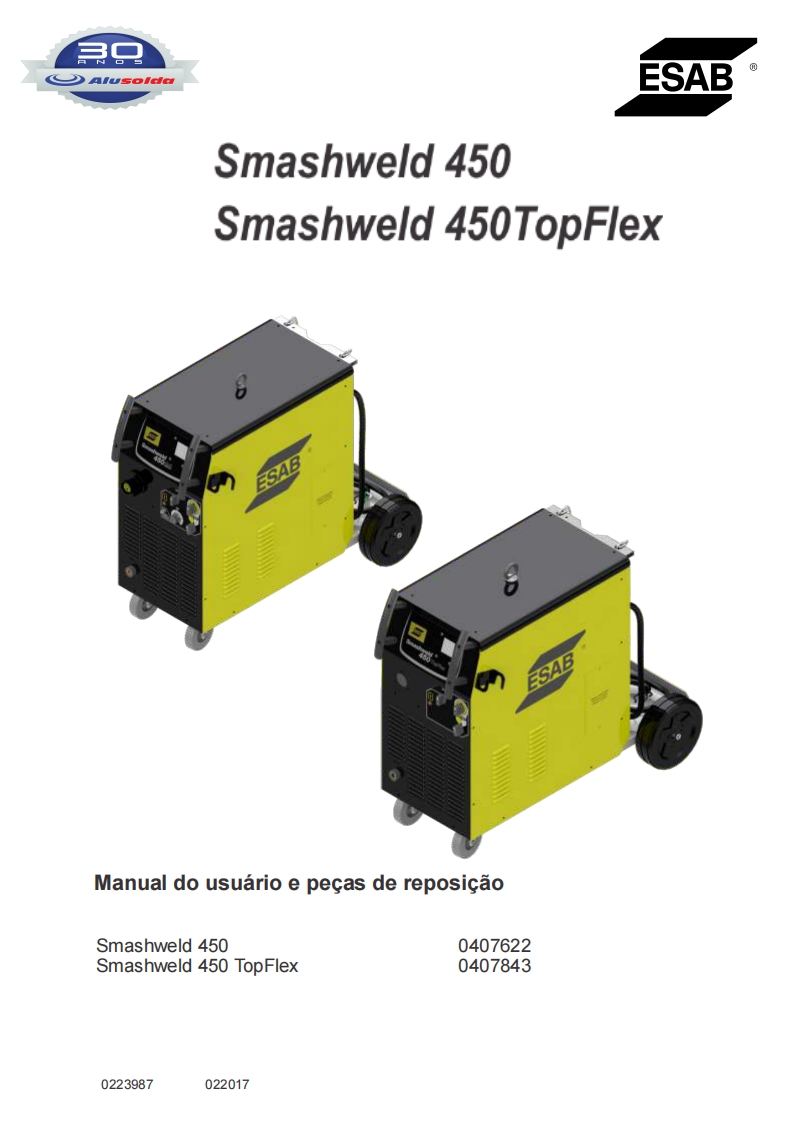 ESAB_SMASHWELD_450__450_TOPFLEX操作手册含电器原理图