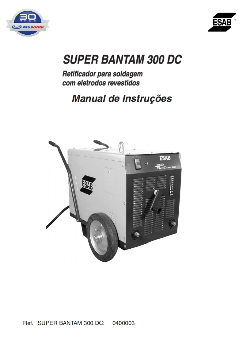 ESAB_SUPER_BANTAM_300_DC操作手册含电器原理图-找手册网