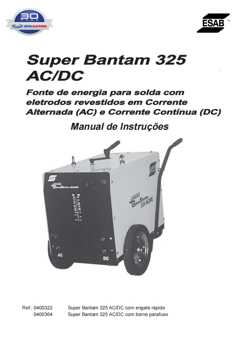 ESAB_SUPER_BANTAM_325操作手册含电器原理图
