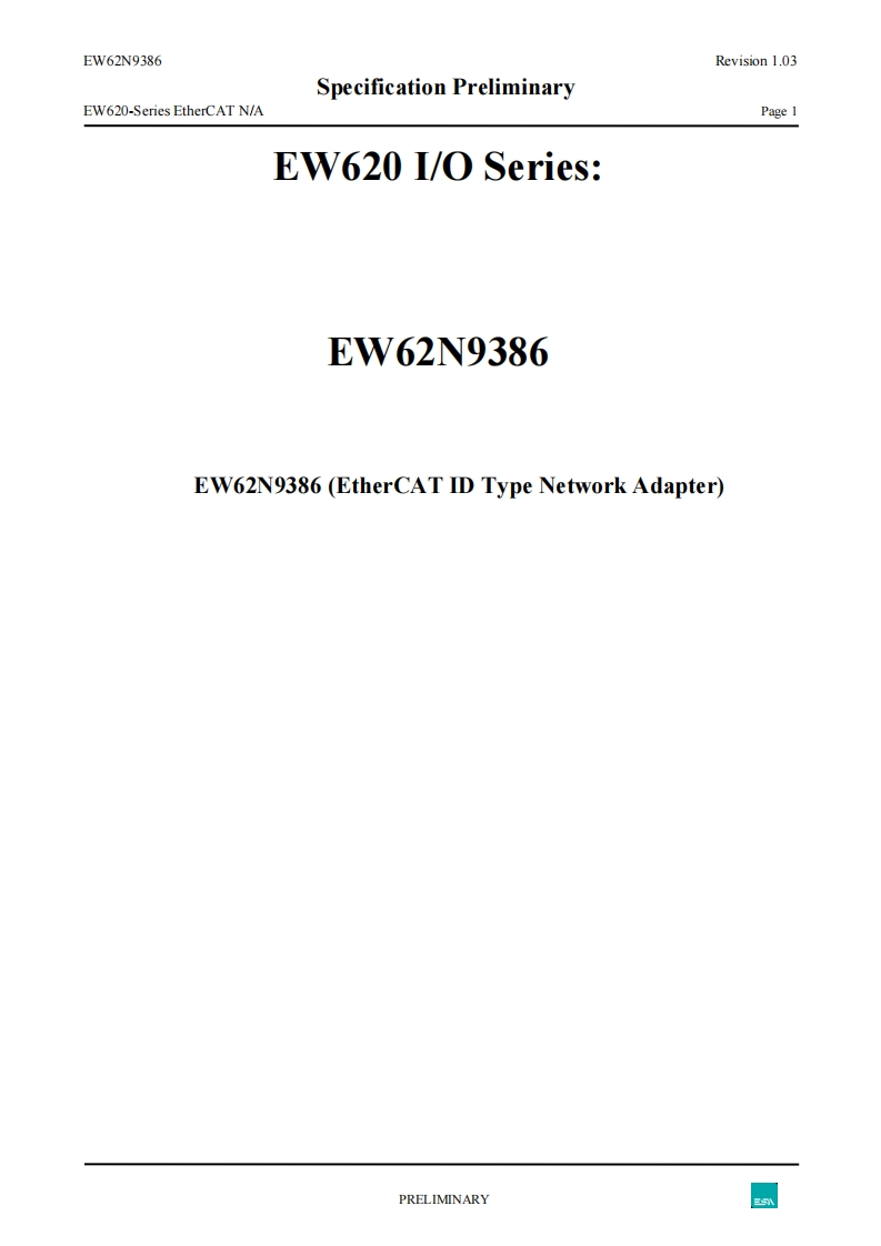 ESA_EW62N9386_EtherCAT-操作说明书手册-Rev-1.06-1web