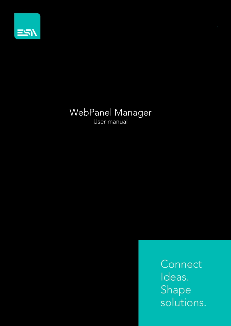 ESA_WebPanel_User操作说明书手册_v01