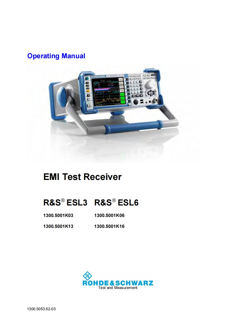ESL6--用户操作维护说明书手册