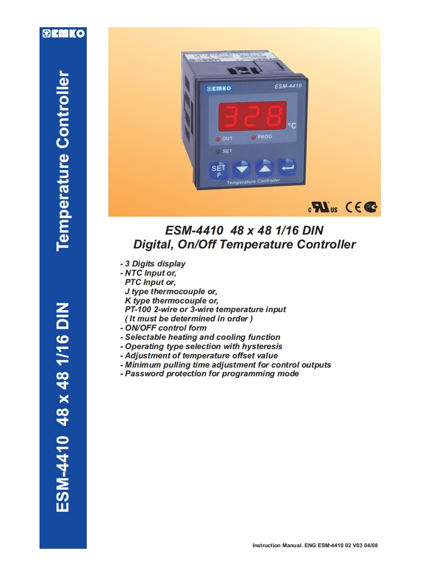 ESM-4410_安装调试说明书手册_ENV03安装调试说明书手册
