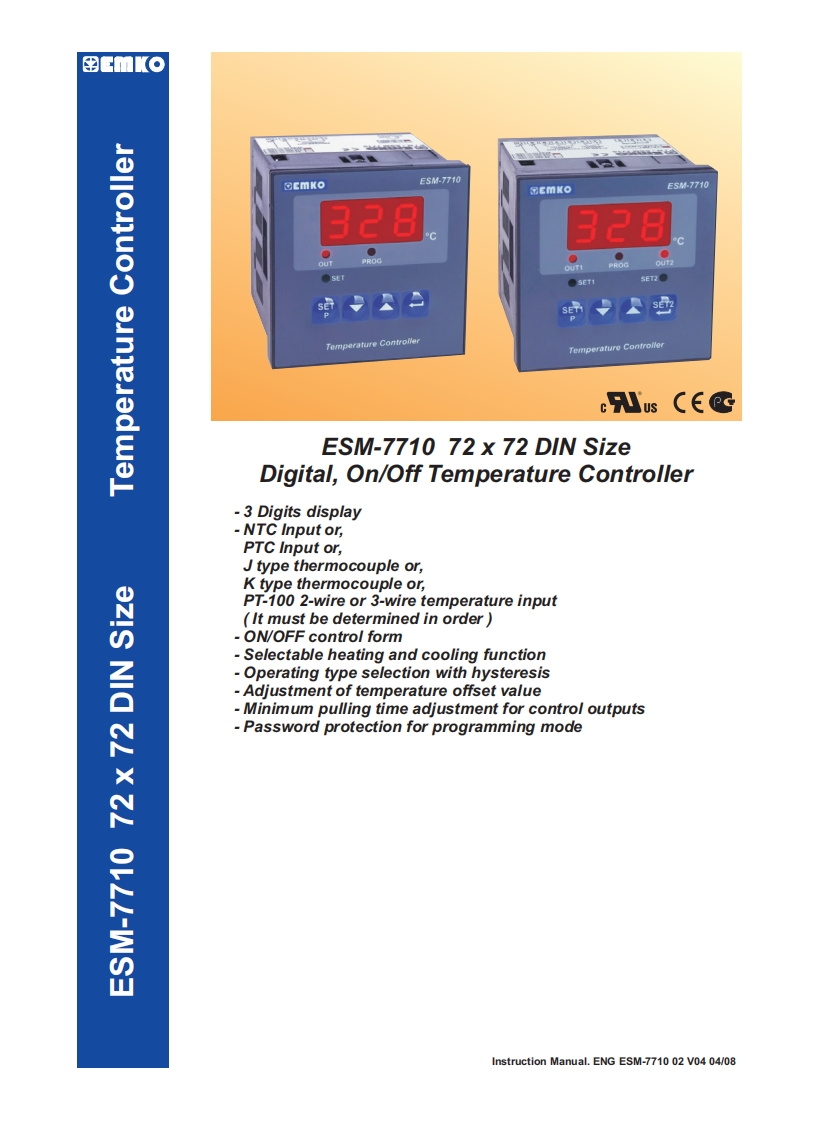 ESM-7710_安装调试说明书手册_ENV04安装调试说明书手册