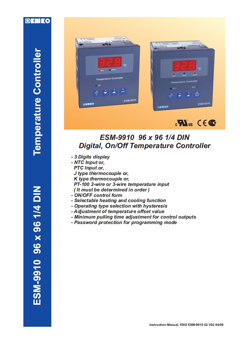 ESM-9910_安装调试说明书手册_ENV02安装调试说明书手册