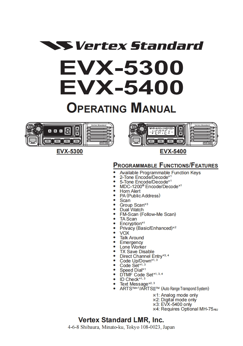 EVX-5300_5400_操作说明书手册_ENG_EC114N152