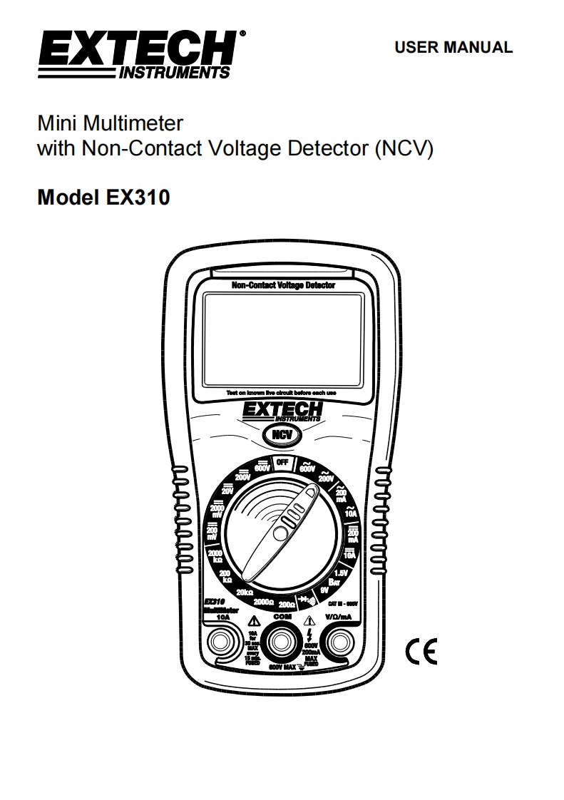EX310_使用说明书手册_EN