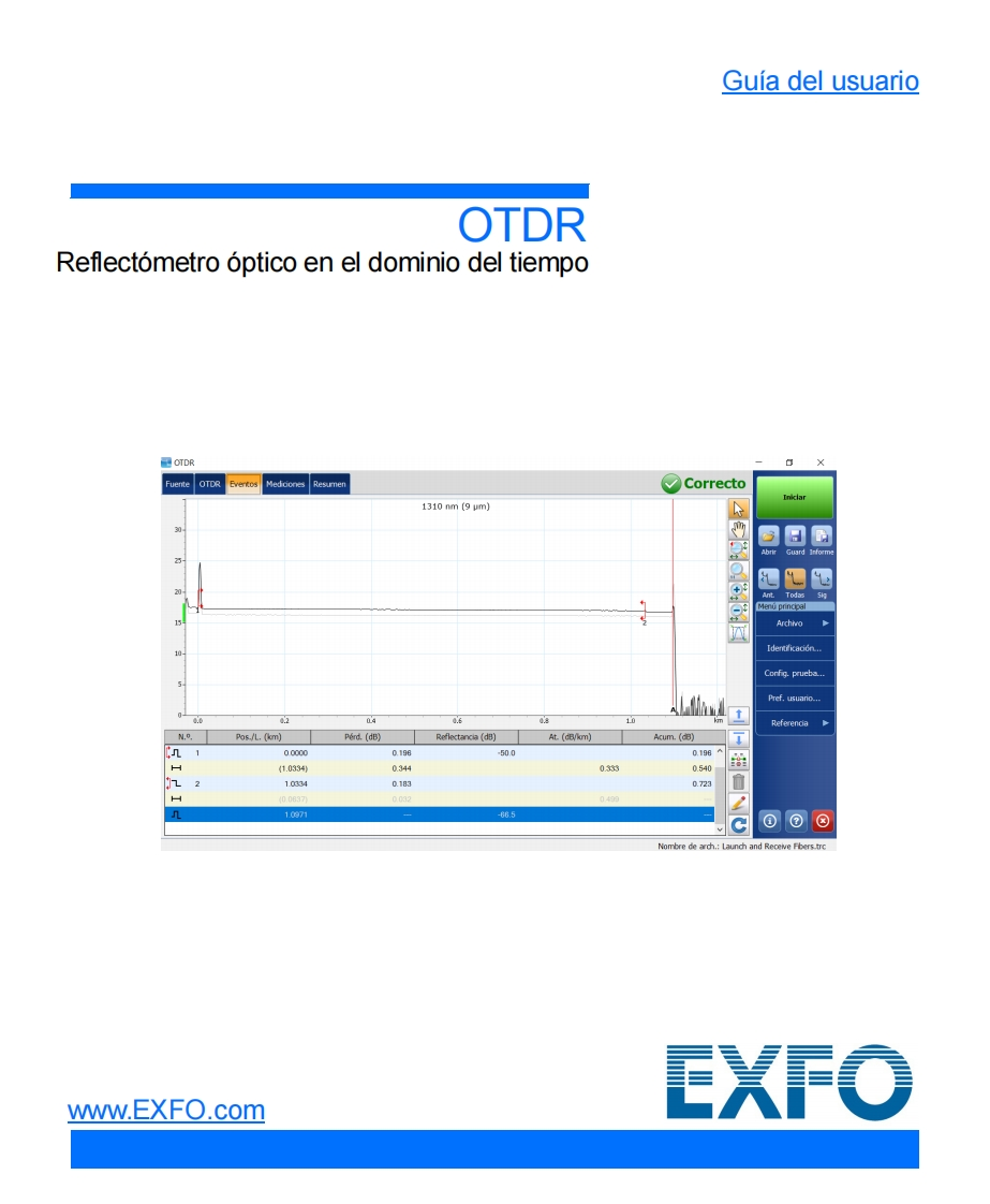 EXFO_OTDR_spanish_操作说明书手册
