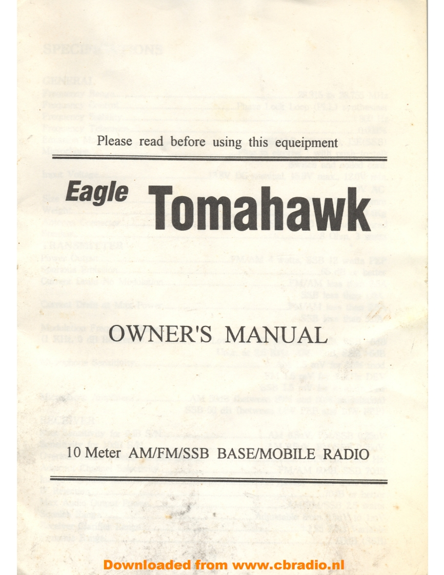 Eagle_Tomahawk_使用说明书手册