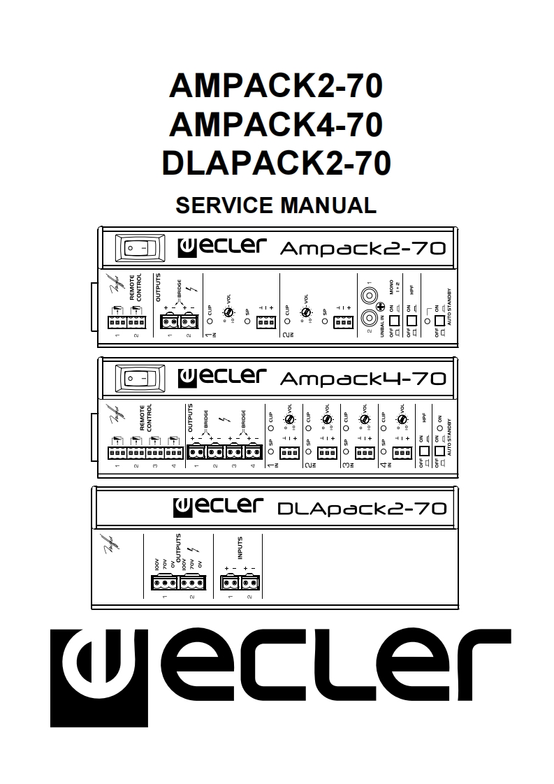 Ecler-AMPACK2_70-pwr-维修说明书手册含电器原理图