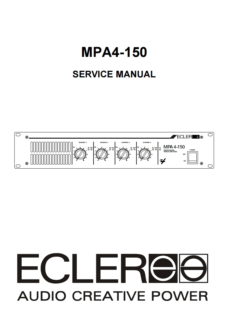 Ecler-MPA4_150-pwr-维修说明书手册含电器原理图