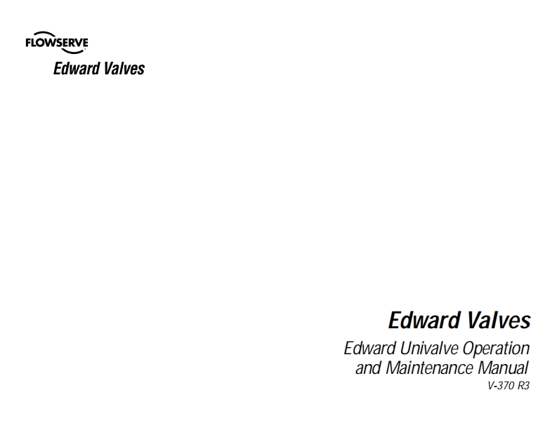 Edward-Univalve-IOM-Manual-EVAIM2000
