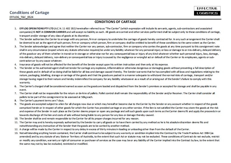 EffLog_ConditionsOfCartage_May_2024