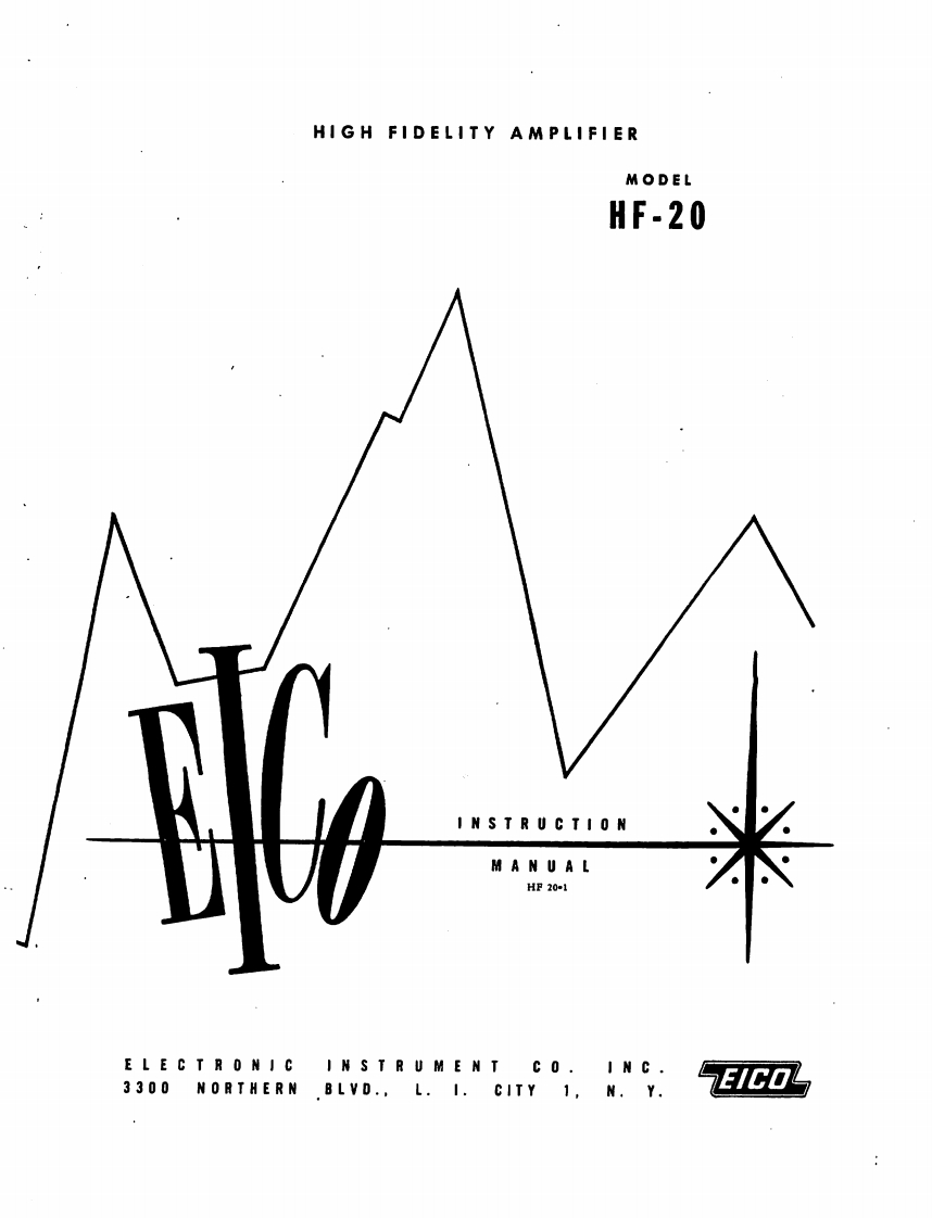 Eico-HF20-int-维修说明书手册含电器原理图