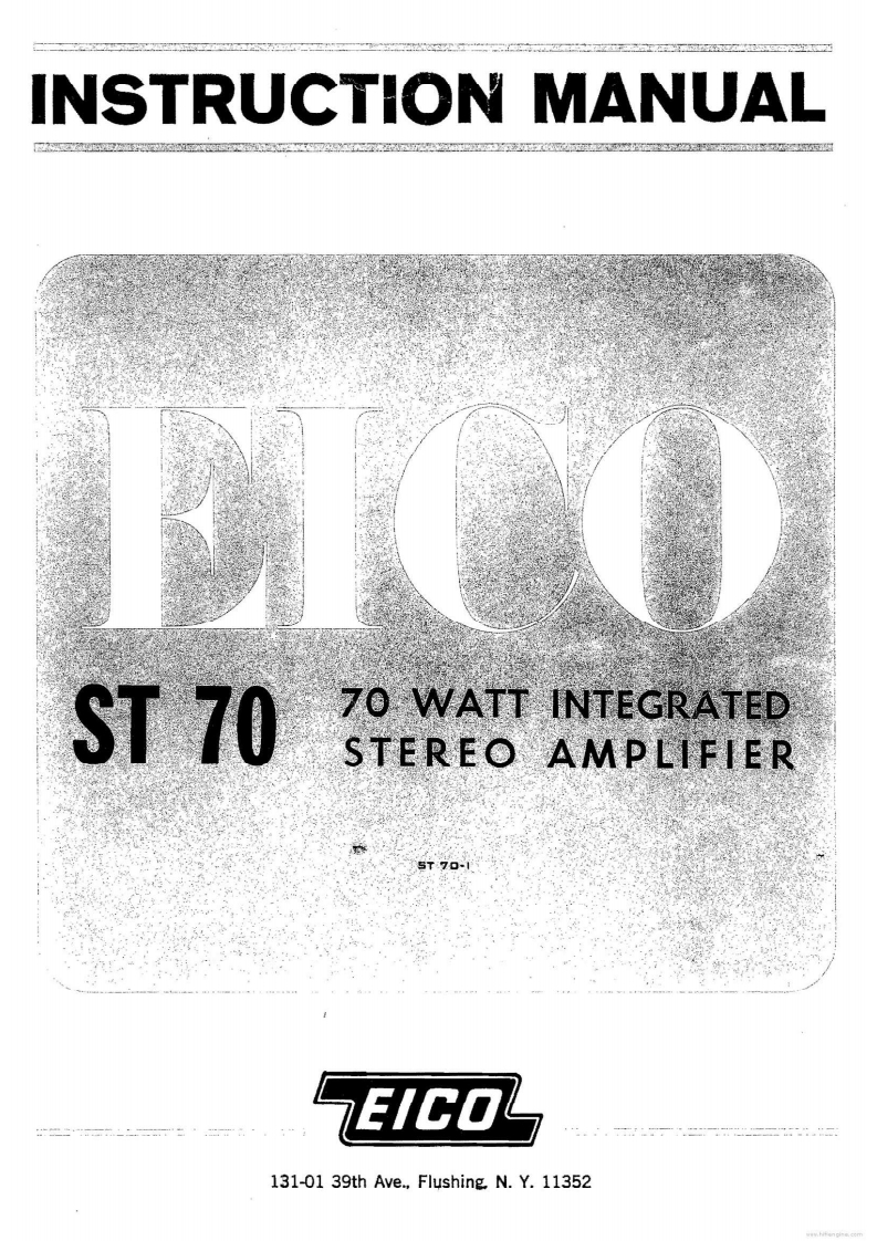 Eico-ST70-int-维修说明书手册含电器原理图