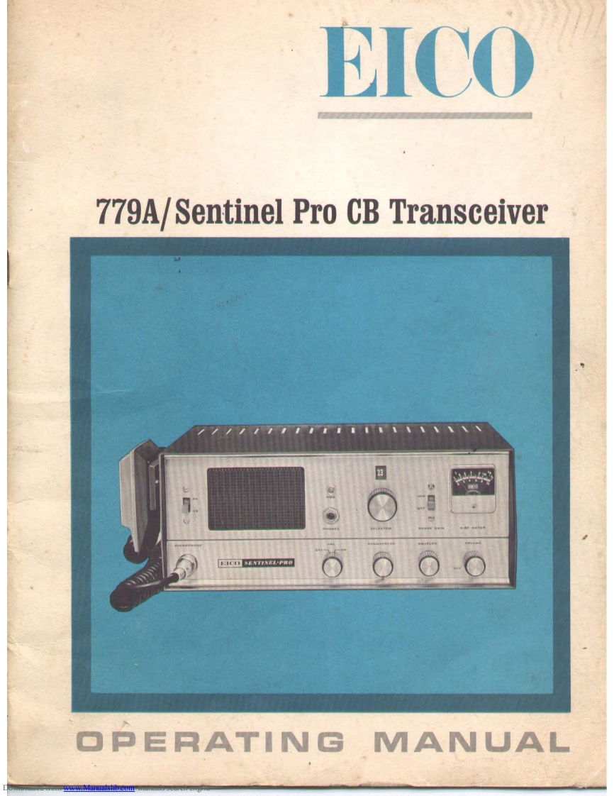 Eico_779A_Sentinel-Pro_(Manual操作说明书手册)