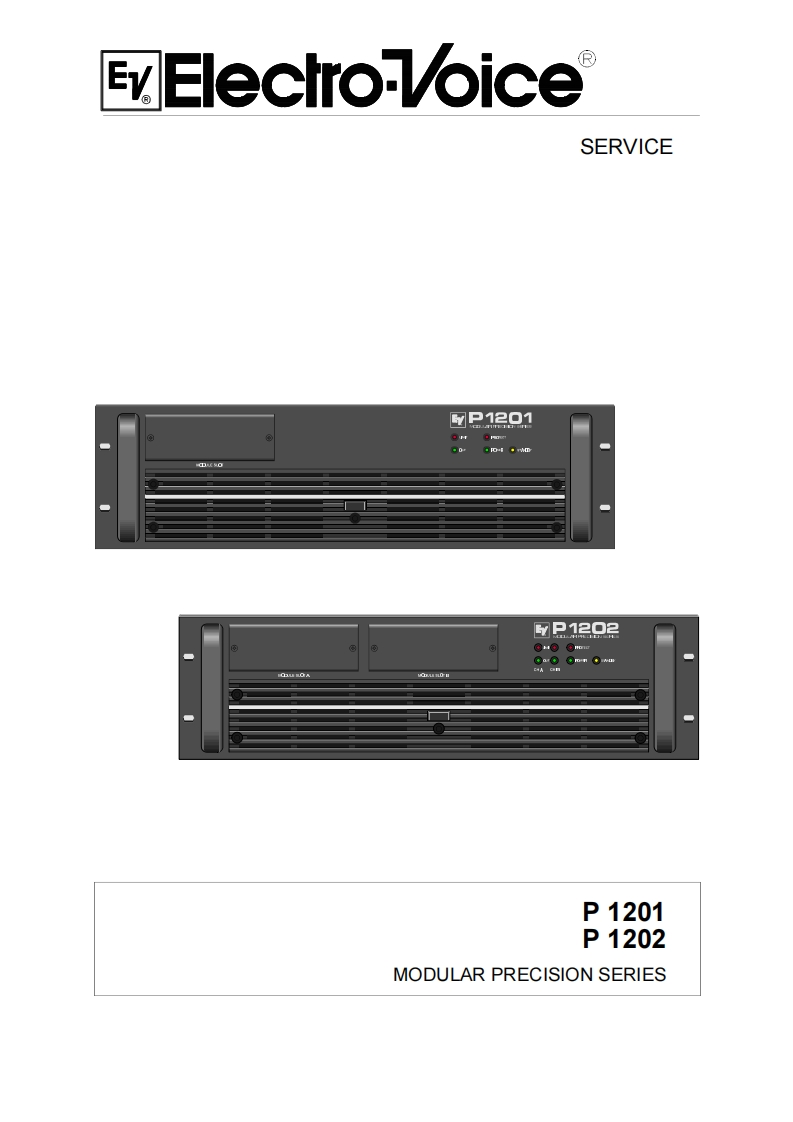ElectroVoice-P1201-pwr-维修说明书手册含电器原理图