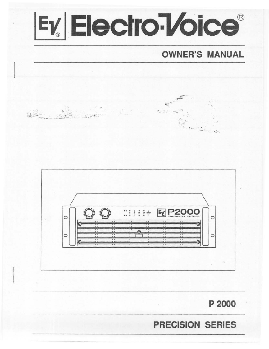 ElectroVoice-P2000-pwr-电气原理图手册