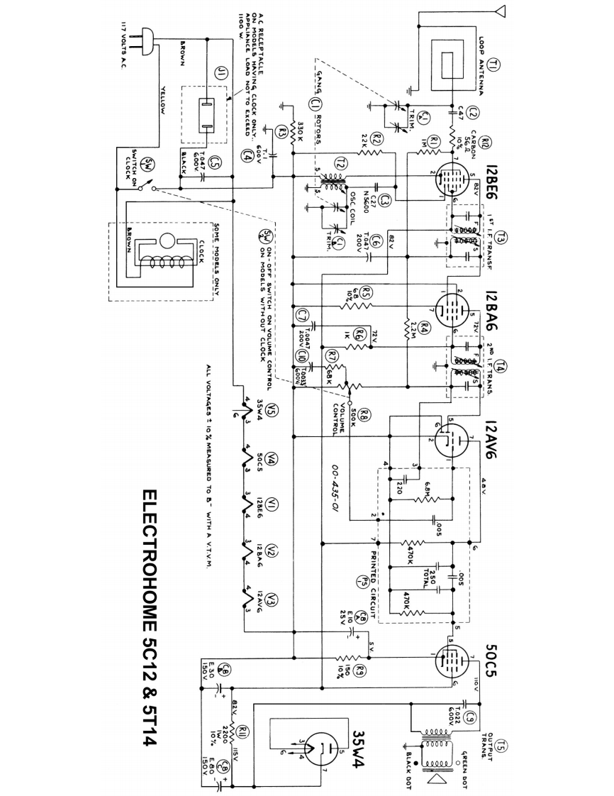 Electrohome-5C12-rec-电气原理图手册