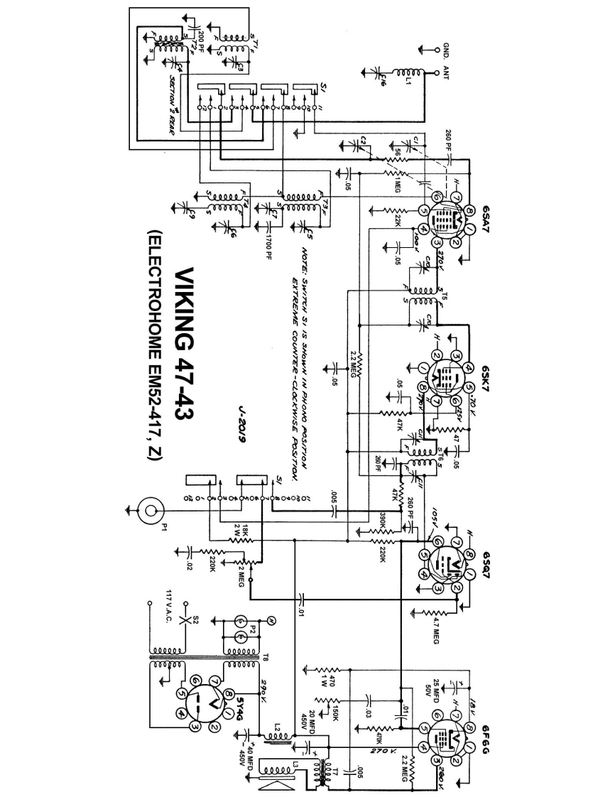 Electrohome-EM52_417-rec-电气原理图手册