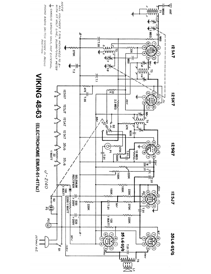 Electrohome-Viking48_63-rec-电气原理图手册