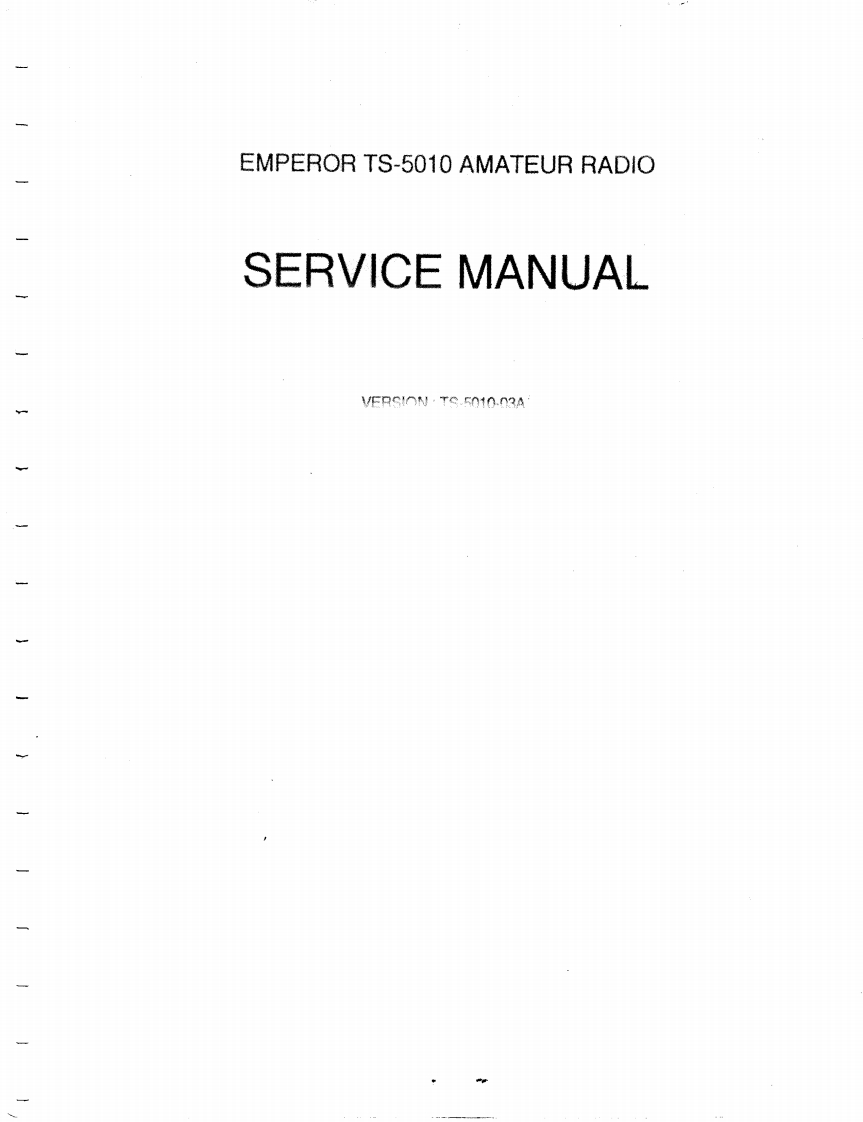 Emperor_Shogun_TS-5010_serv维修手册含电器原理图