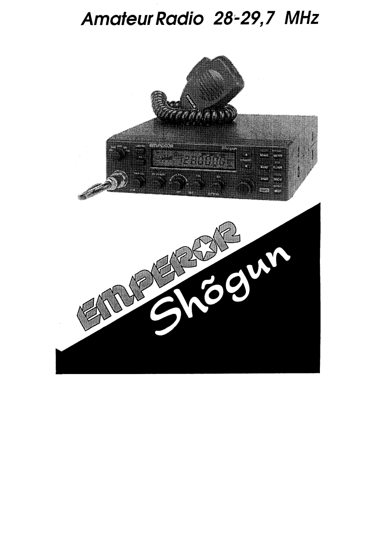 Emperor_Shogun_TS-5010_user操作说明书手册