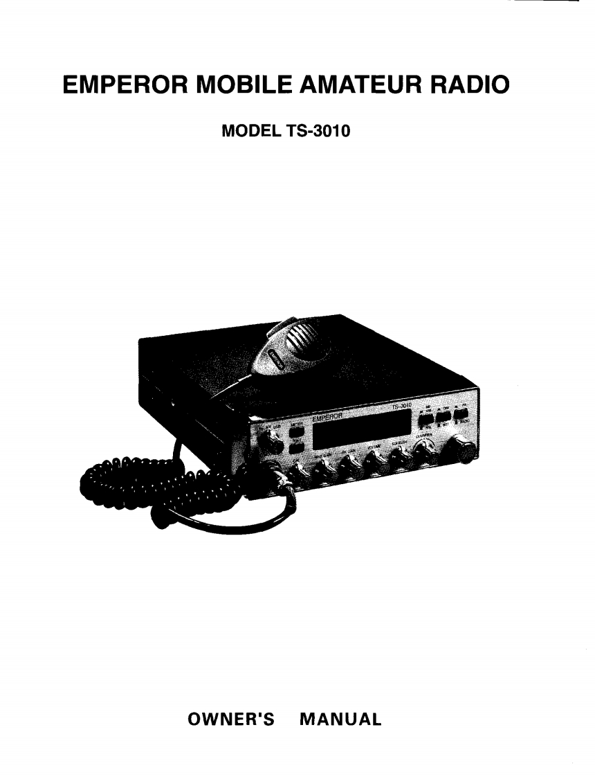 Emperor_TS-3010_user操作说明书手册