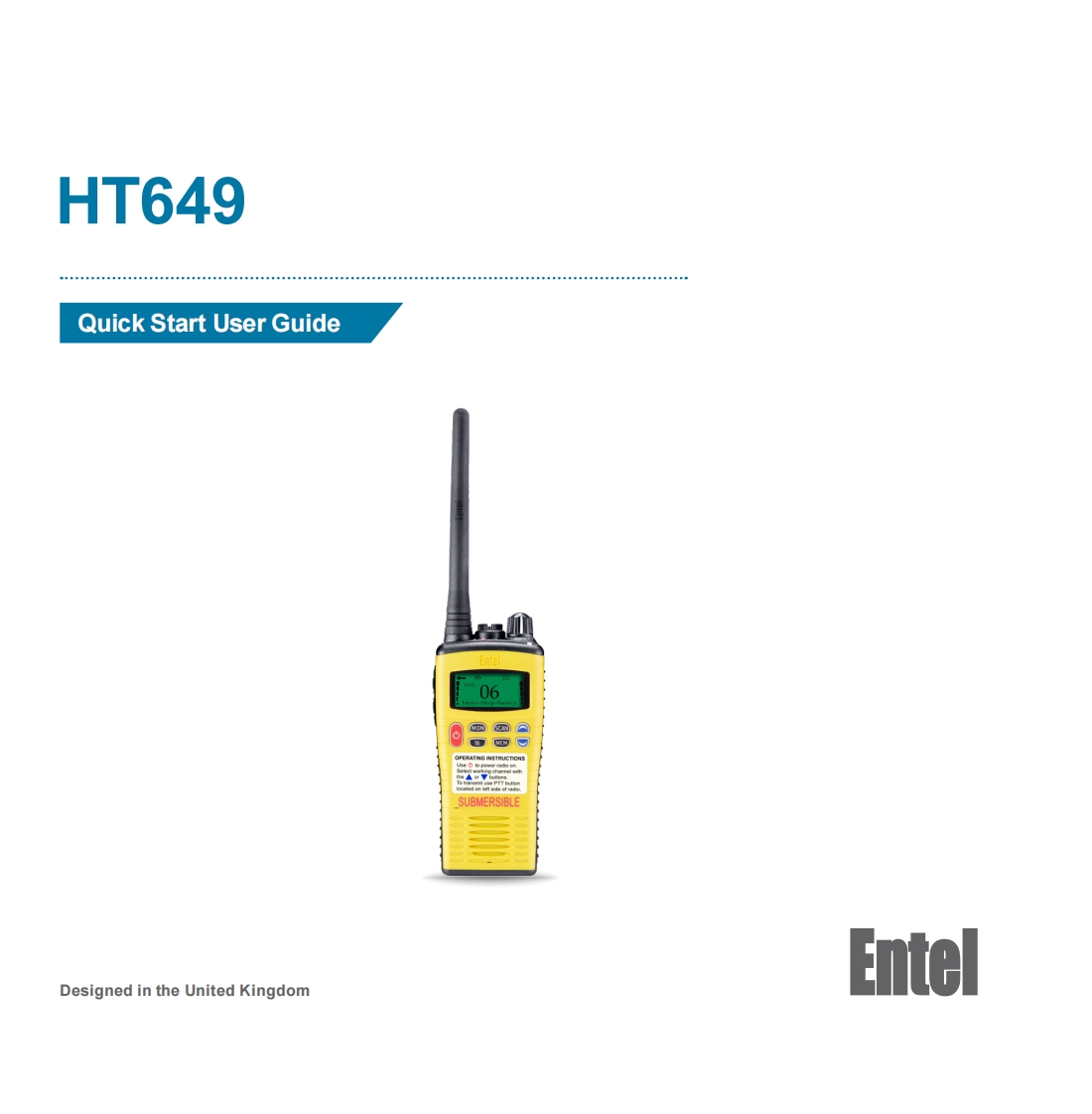 Entel_HT649_GMDSS_Marine_Radio_-_操作说明书手册