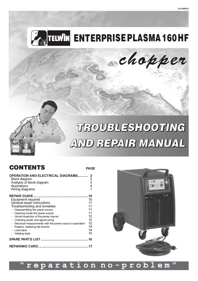 Enterprise_Plasma_160_HF操作与维修手册