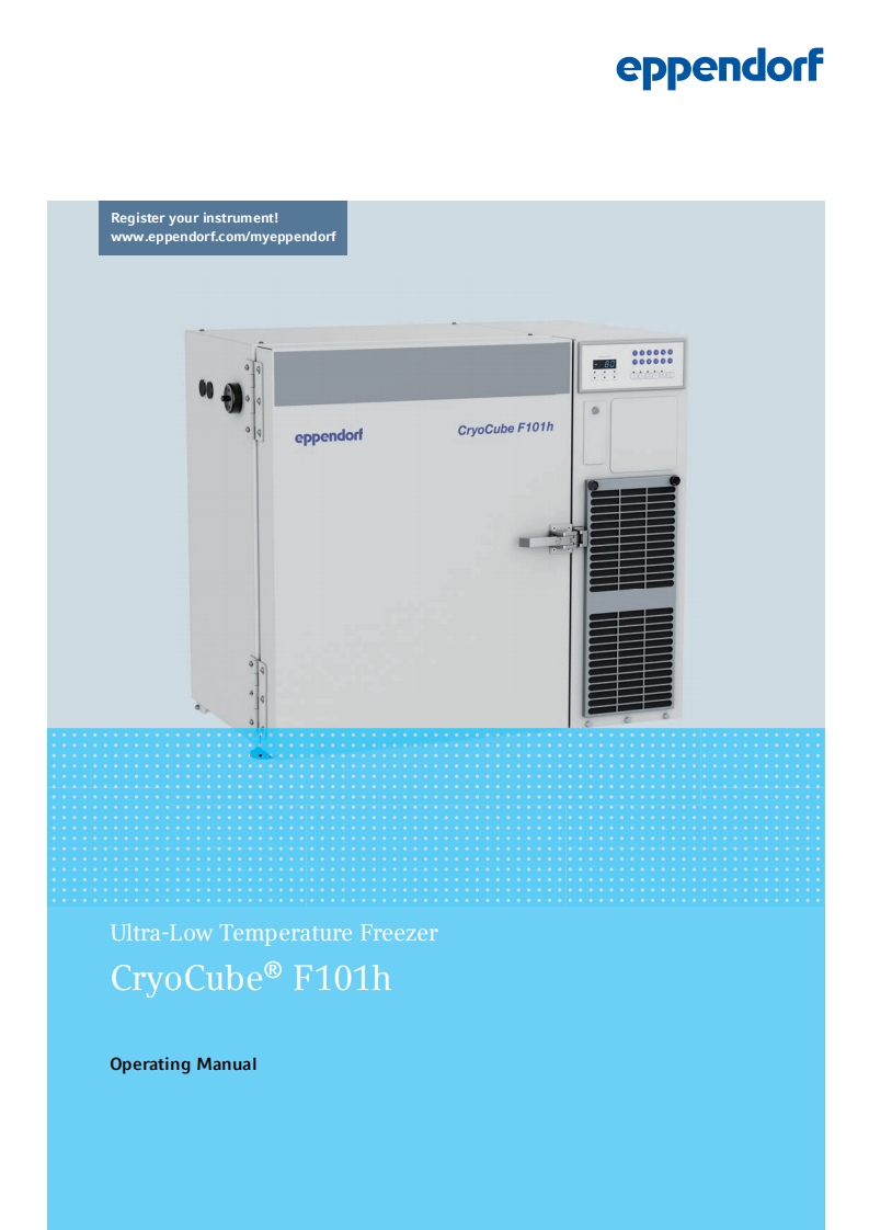 Eppendorf-CryoCube-F101h-ULT-Freezer-操作说明书手册