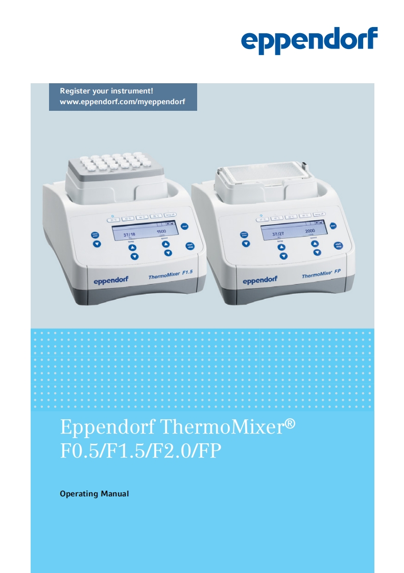 Eppendorf-ThermoMixer-操作说明书手册