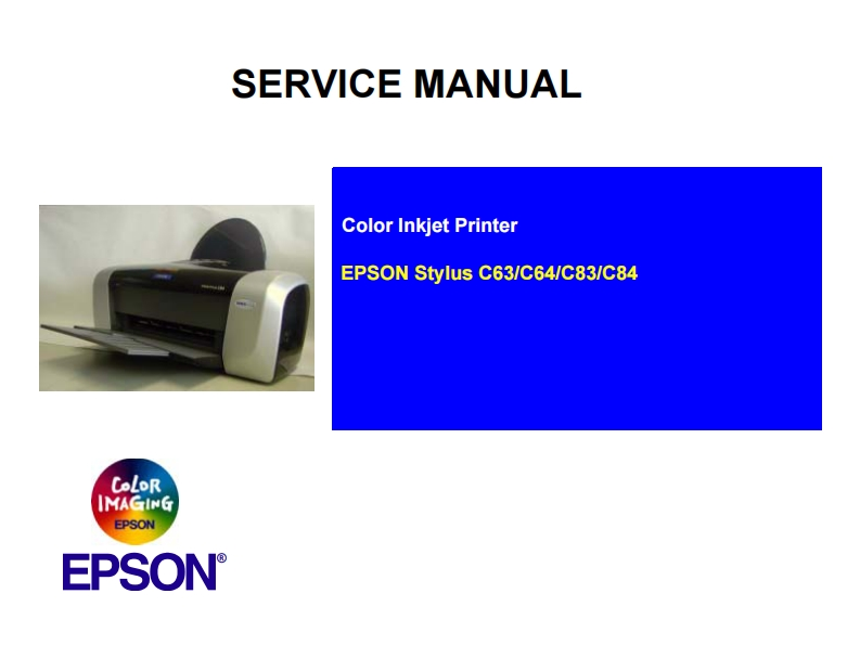 Epson_C84_维修维护说明书手册