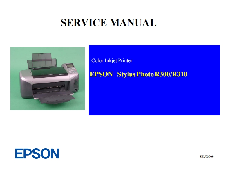 Epson_R300维修维护说明书手册