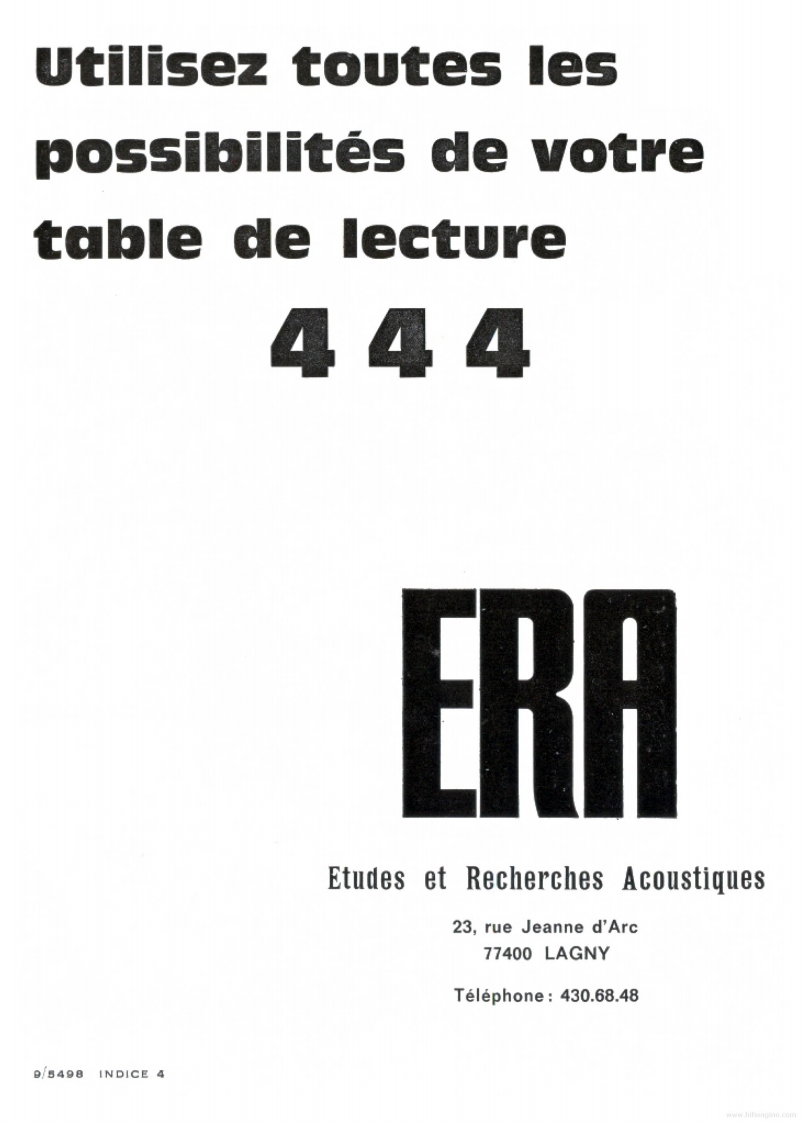 Era-444-tt-维修说明书手册含电器原理图