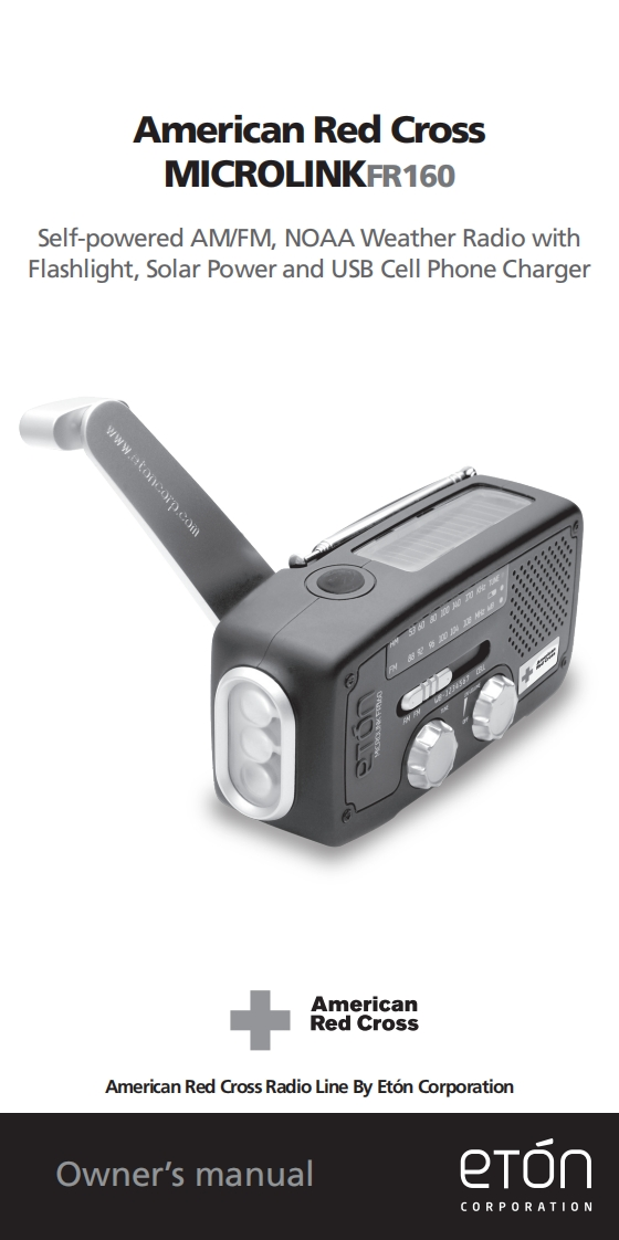 Eton_FR160_Manual操作说明书手册