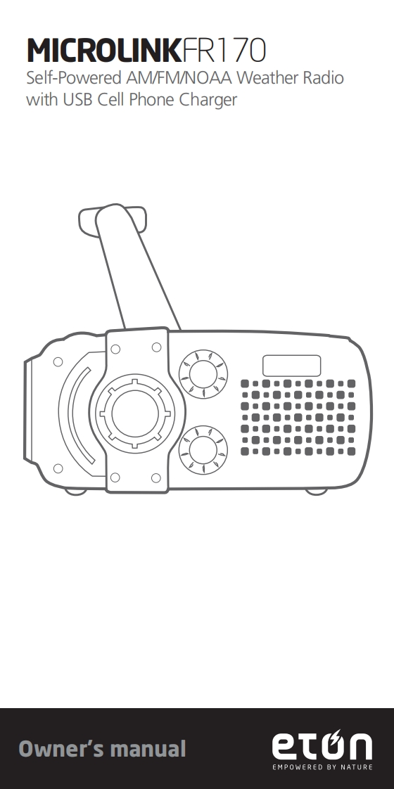 Eton_FR170_Manual操作说明书手册