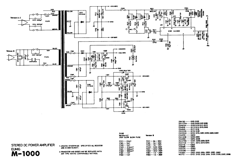 Eumig-M1000-pwr-电气原理图手册2