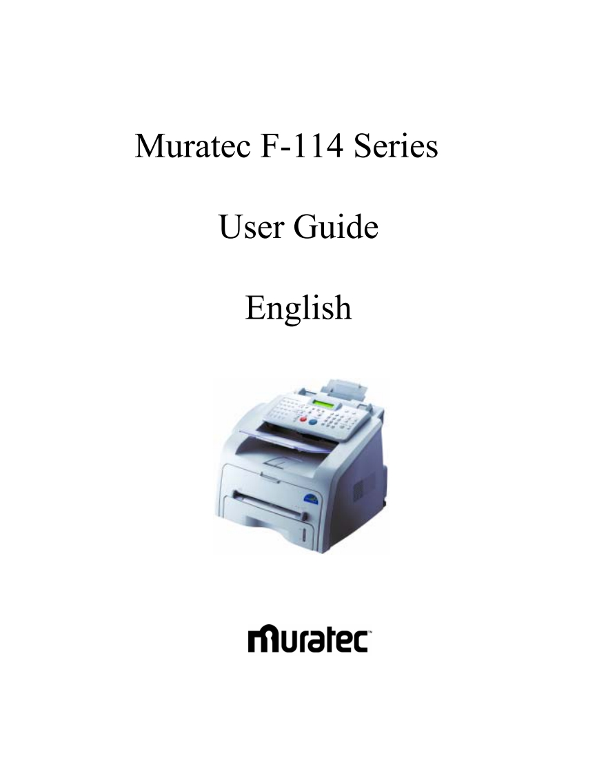 F-114UsersGuideEnglish操作说明书手册