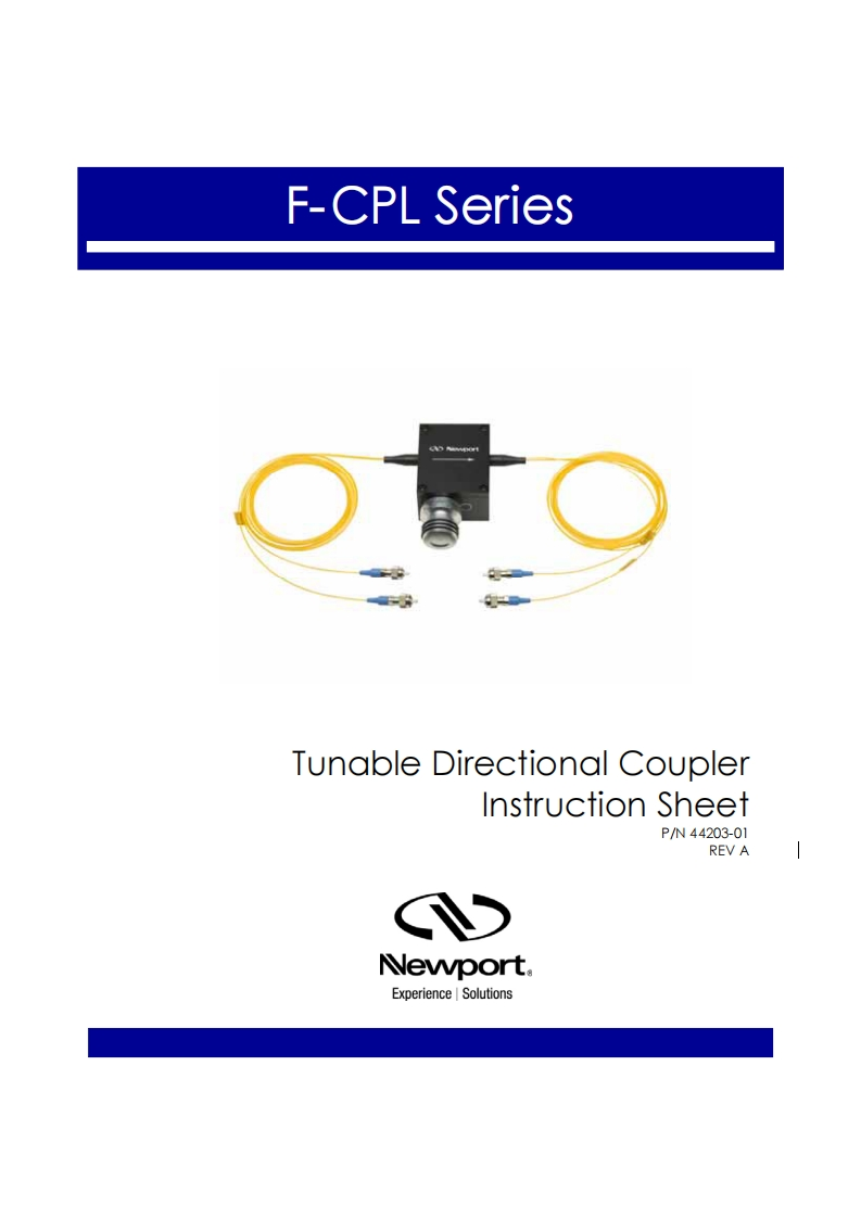F-CPL-Variable-Coupler-操作说明书指南