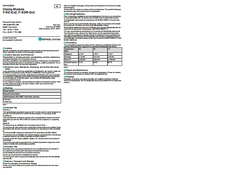F-KDR-EX2Instructions使用说明书手册