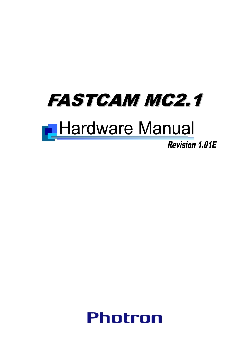 FASTCAM_MC2_硬件操作说明书手册_legacy