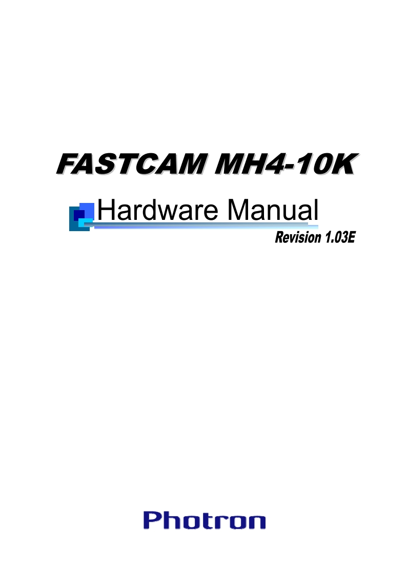 FASTCAM_MH4_硬件操作说明书手册_legacy