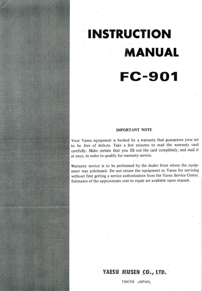 FC-901_Manual操作说明书手册
