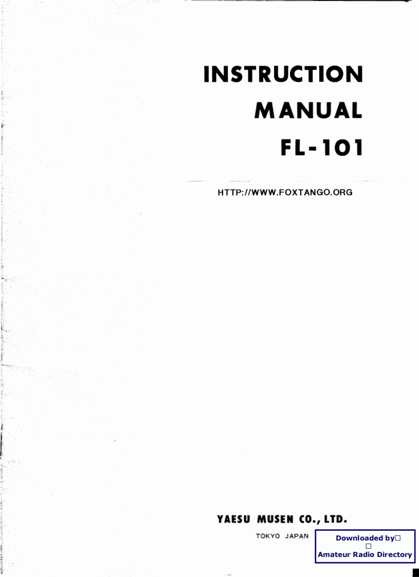 FL-101_使用说明书手册